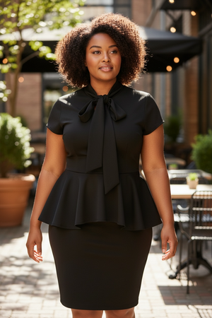 Lena Peplum Dress