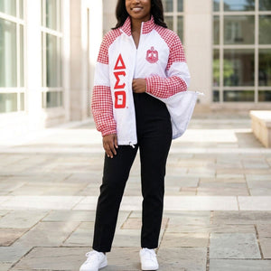 DST Greek Apparel 4XL White Windbreaker Jacket