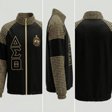 DST Greek Apparel Small Black Windbreaker Jacket