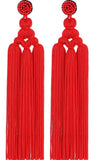 Bead Tassel Earrings