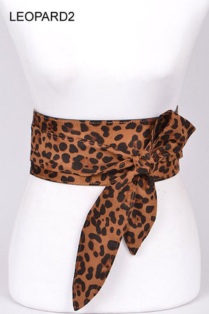 Leopard Obi Belt