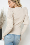 Pop Your Sleeve Top (Cream)