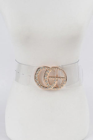 Oversize Stone Clear Belt