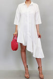 White Asymmetrical Top/Dress